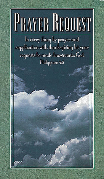 Picture of Prayer Request Pew Cards Package of 50