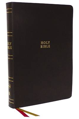 Picture of NKJV Holy Bible, Super Giant Print Reference Bible, Brown Bonded Leather, 43,000 Cross References, Red Letter, Thumb Indexed, Comfort Print