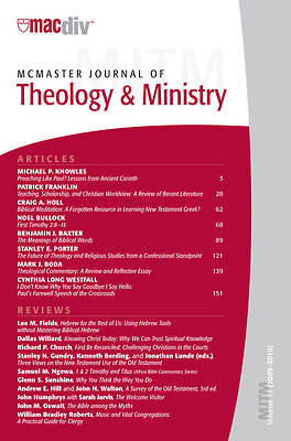 Picture of McMaster Journal of Theology and Ministry, Volume 11