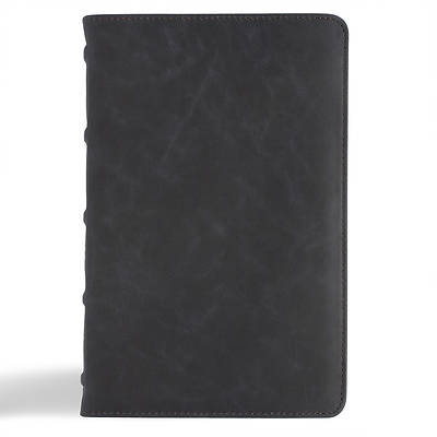 Picture of CSB Personal Size Bible, Holman Handcrafted Collection, Premium Marbled Slate Calfskin