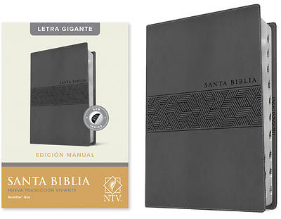 Picture of Santa Biblia Ntv, Edición Manual, Letra Gigante (Letra Roja, Sentipiel, Gris, Índice)
