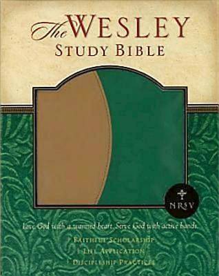 Picture of NRSV Wesley Study Bible - Green/Brown Faux Leather Edition