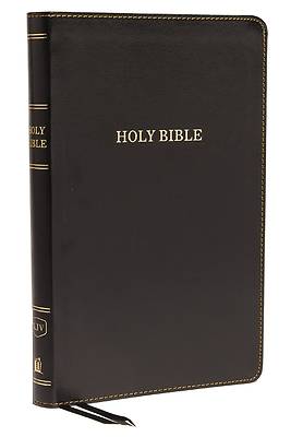 Picture of KJV, Thinline Bible, Standard Print, Imitation Leather, Black, Indexed, Red Letter Edition