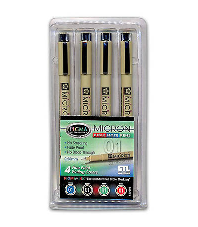 Picture of Pen Micron Bible Note Set of 4