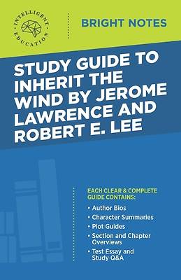 Picture of Study Guide to Inherit the Wind by Jerome Lawrence and Robert E. Lee