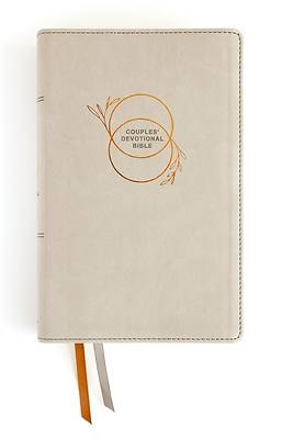 Picture of Niv, Couples' Devotional Bible, Leathersoft, Stone, Comfort Print