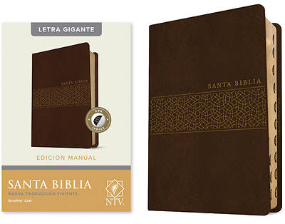 Picture of Santa Biblia Ntv, Edición Manual, Letra Gigante (Letra Roja, Sentipiel, Café, Índice)