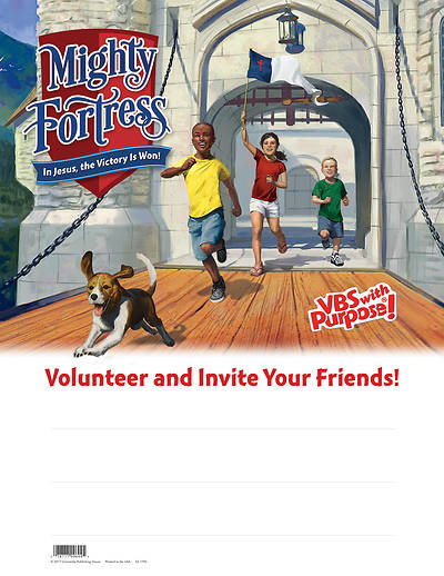 Picture of Vacation Bible School (VBS) 2017 Mighty Fortress Celebration Publicity Poster