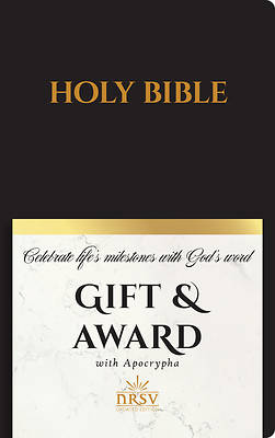 Picture of NRSV Updated Edition Gift & Award Bible with Apocrypha (Imitation Leather, Black)