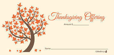Picture of Thanksgiving Tree Offering Envelope (Pack of 100)