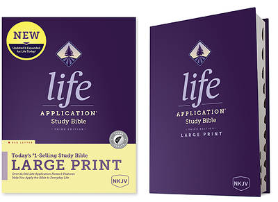 Picture of NKJV Life Application Study Bible, Third Edition, Large Print (Red Letter, Hardcover, Indexed)