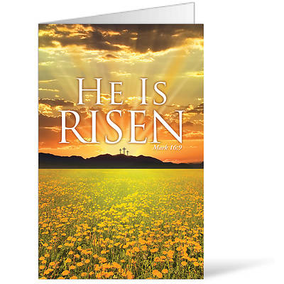 Picture of He is Risen Easter Regular Size Bulletin