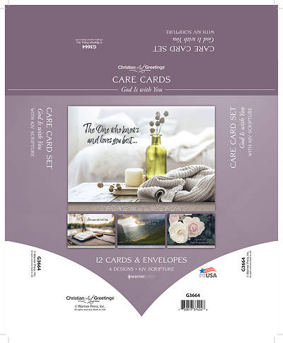 Picture of God is With You Care Cards - Box of 12