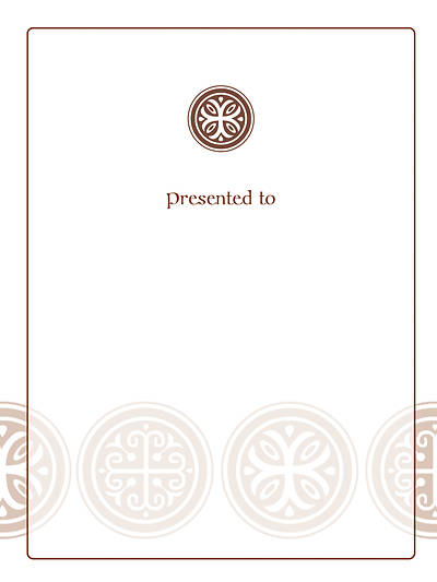 Picture of Celtic Cross Bookplate - Presented to [Pack of 15]