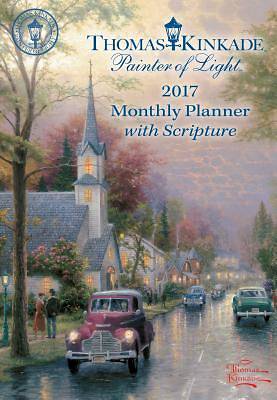 Picture of Thomas Kinkade Painter of Light with Scripture 2017 Monthly Pocket Planner Calen