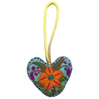Picture of Corazon Hand Stitched Heartshaped Ornament