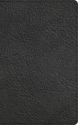 Picture of NASB Single-Column Personal Size Bible, Holman Handcrafted Edition, Black Premium Goatskin