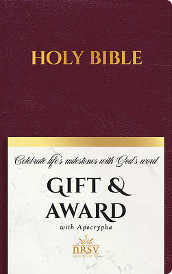 Picture of NRSV Updated Edition Gift & Award Bible with Apocrypha (Imitation Leather, Burgundy)