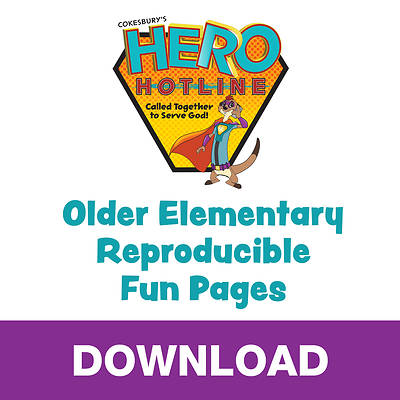 Picture of Vacation Bible School (VBS) Hero Hotline Older Elem Reproducible Fun Pages (Grades 3 & Up) Download