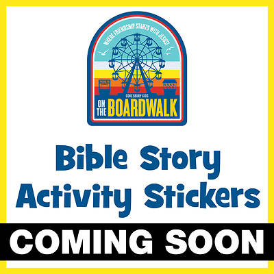 Picture of VBS 2027 On the Boardwalk Bible Story Activity Stickers (Pkg of 6)