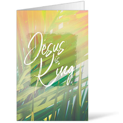 Picture of Jesus is King Palm Sunday Regular Size Bulletin