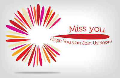 Picture of Miss You, Hope You Can Join Us Soon! Postcard