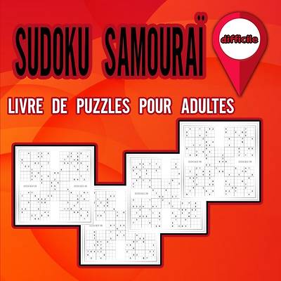 Picture of Livre de puzzles Sudoku Samouraï pour adultes difficiles