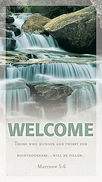 Picture of Welcome-Waterfall Pew/Visitor Card