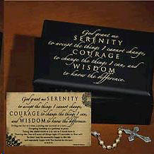 Picture of Serenity Prayer Trinket Box and Card