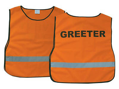 Picture of Greeter  Orange Safety Vest