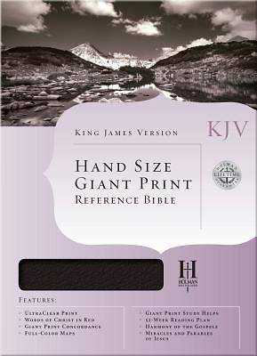 Picture of KJV Large Print Personal Size Reference Bible, Black Genuine Leather
