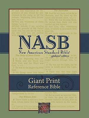 Picture of Giant Print Reference Bible-NASB