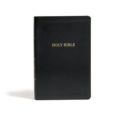 Picture of CSB Large Print Personal Size Reference Bible, Black Leathertouch, Classic Edition