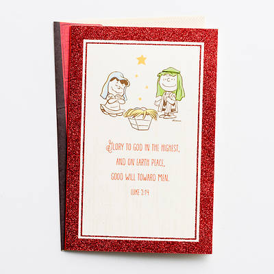 Picture of Peanuts Glory To God In The Highest Christmas Card