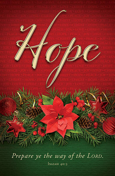 Picture of Hope Advent Poinsettia Regular Size Bulletin
