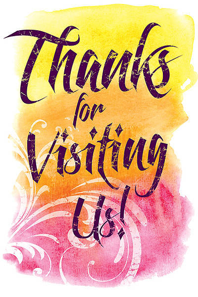 Picture of Thanks for Visiting Welcome Folder - Pkg of 12