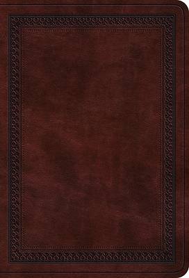 Picture of ESV Value Large Print Compact Bible (Trutone, Mahogany, Border Design)