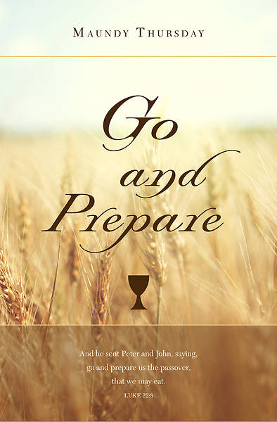 Picture of Go and Prepare Maundy Thursday Bulletin