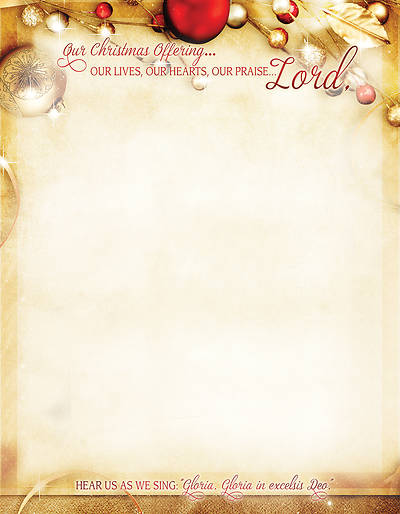 Picture of Our Christmas Offering Lord Stationery (Pkg of 100)