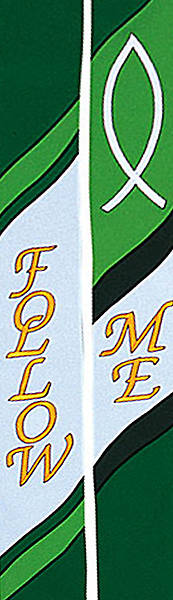 Picture of 7500 Scripture Series Green Stole - 110"
