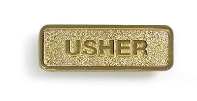 Picture of Brass Magnetic Usher Badge