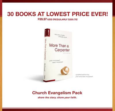 Picture of More Than a Carpenter Church Evangelism Pack 30-Pack