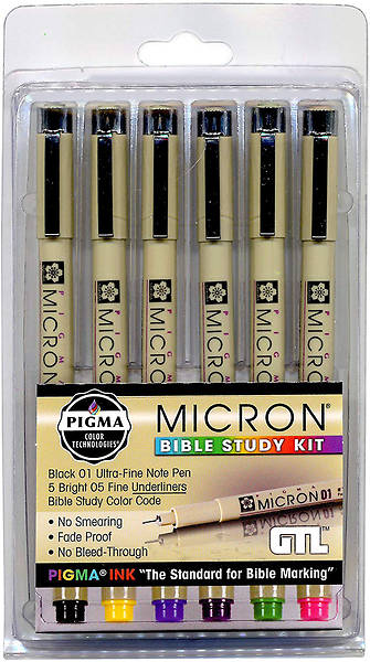 Picture of Pigma Micron Bible Study Kit