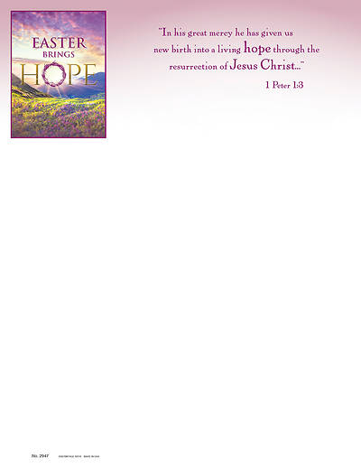 Picture of Easter Brings Hope Easter Letterhead