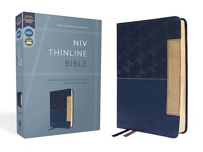 Picture of Niv, Thinline Bible, Leathersoft, Blue, Red Letter, Comfort Print