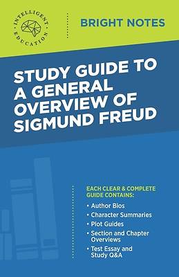 Picture of Study Guide to a General Overview of Sigmund Freud