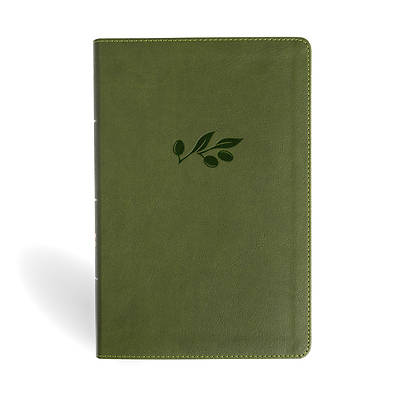 NASB Personal Size Giant Print Bible, Olive Leathertouch, Indexed