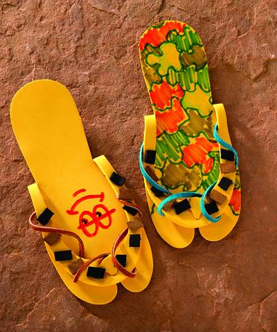 Picture of Vacation Bible School (VBS) 2020 Wilderness Escape Simple Sandals (pkg. of 10 pairs)