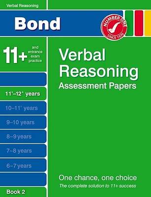 Picture of Bond Verbal Reasoning Assessment Papers 11+-12+ Years Book 2
