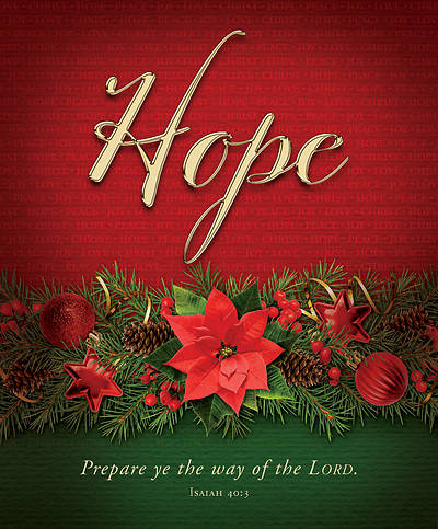Picture of Hope Advent Poinsettia Legal Size Bulletin